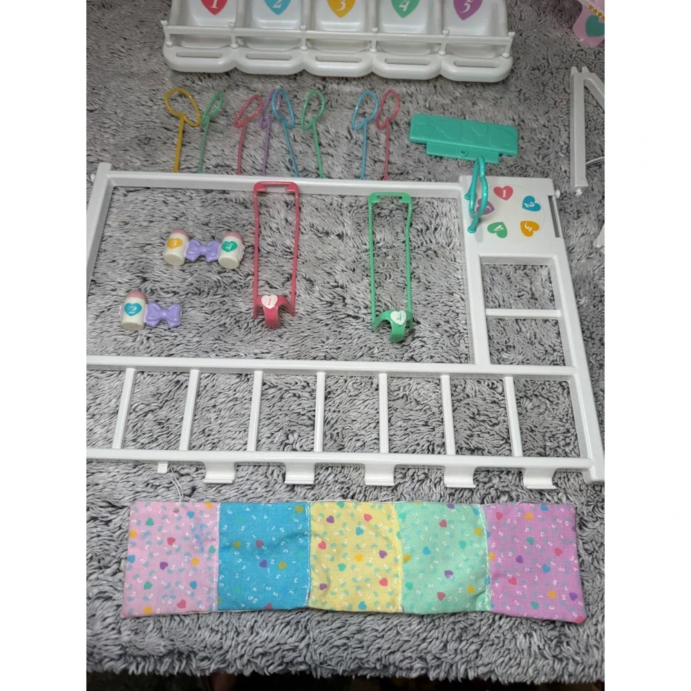 Vintage 1989 Tyco Quints Playground 22 Pc Accessories Lot Replacement Parts